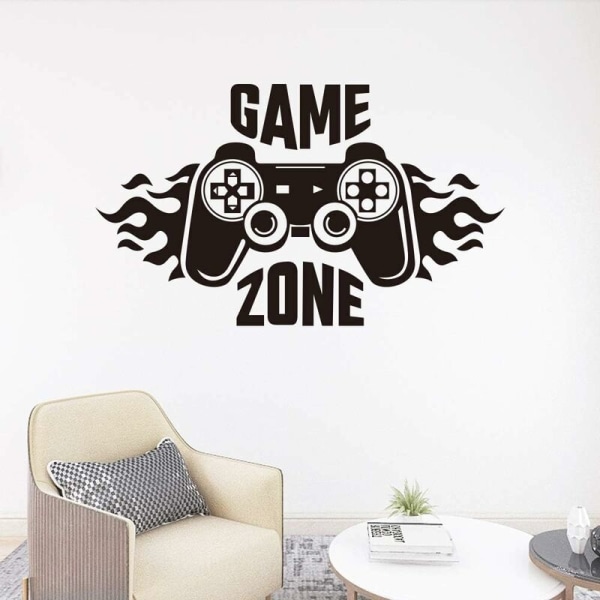 Game Zone Väggdekor Avtagbara vinylväggklistermärken för pojkrum, lekrum, Bedr