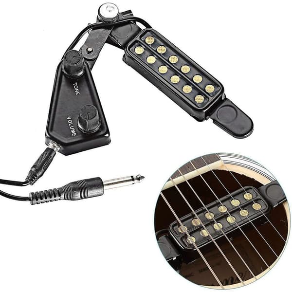 Vakuumtilbehør 12 Akustisk Elektrisk Gitar Pickup Transduser for