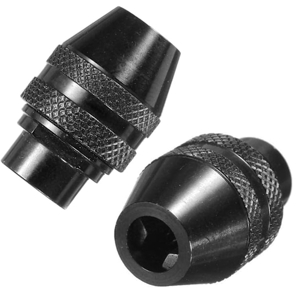 2 st Universal Nyckelfri Chuck Ersättning Mini Snabbväxlingschuck för Rotationsverktyg