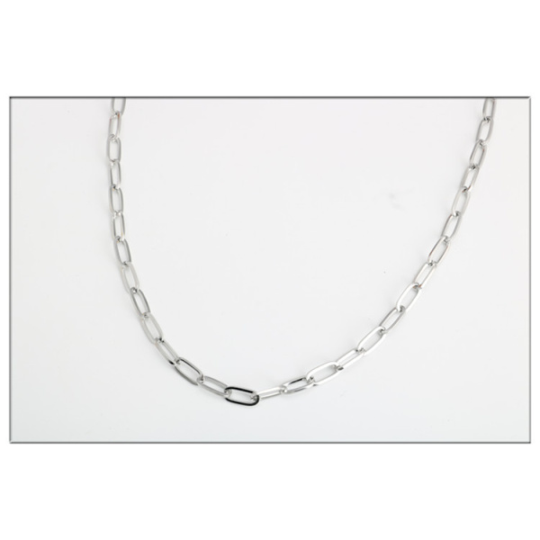Paperclip-ketju naisille ja miehille, ketjun leveys 3,5 mm
