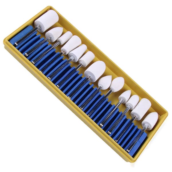 Poleringssatser, 13-pack ullfiltskiva, poleringsskiva, polertillbehör