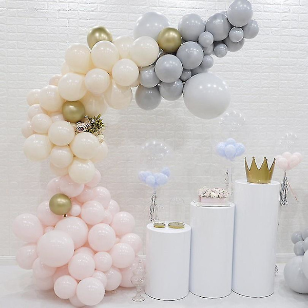 200 stk. blandet farve macaron ballon til fødselsdagsfest bryllup