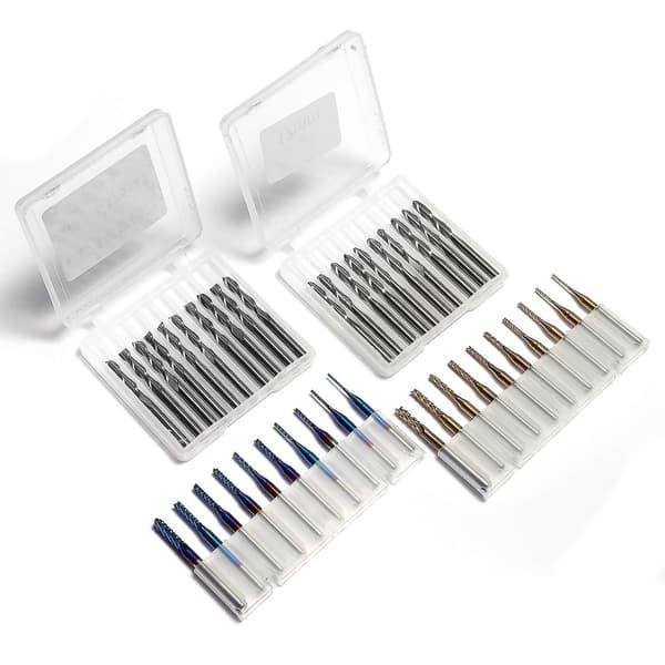 End Mills Cnc Router Bits, 1/8\" Shank Cnc Cutter Milling Carving