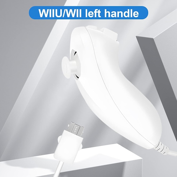 Nunchuk-kontroller, 2-pack Nunchuk-kontroller för Wii Remote Gam