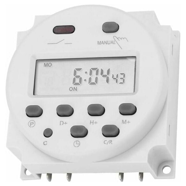 Timer Switch 12V 16A Digital Elektronisk LCD Tidsrelæ Switch Pro