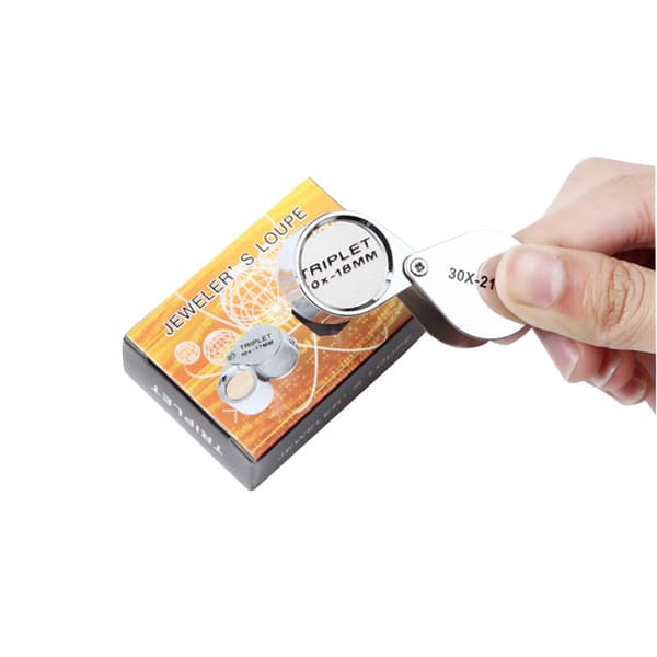 1 stk. Juvelerluppe, Mini Foldbar Lup