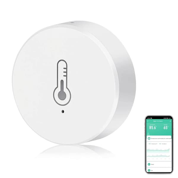 Termometer Hygrometer Trådlös Smart Temperatur- och Luftfuktighetsmätare med App-varningar, Datalagring och Export, Temperatur- och Luftfuktighetssensor Comp