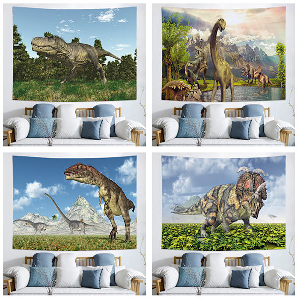 1,5x1m Dinosaurusmaailman tausta Safari 3D Dinosaurit Ruohotasangon järvi