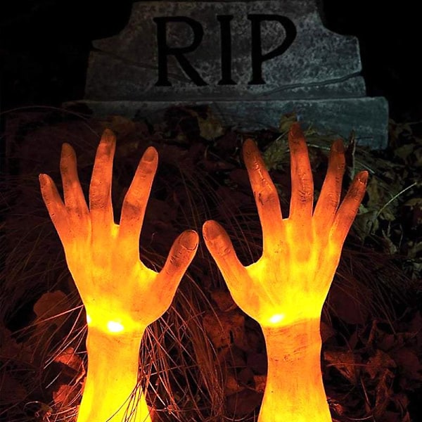 Solar Devil Håndklo Resin Ornament Halloween Dekoration