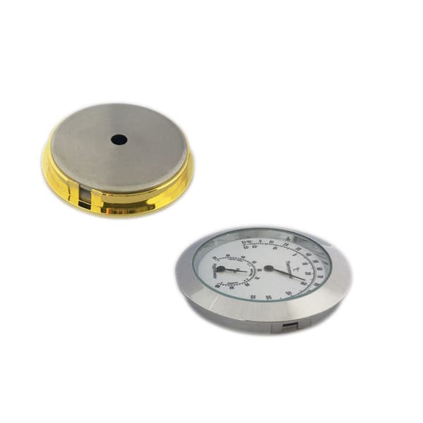 Set med 2 st Digitala Runda Hygrometer-Termometer Temperatur och