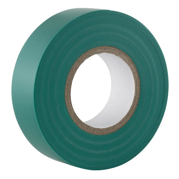 Vihreä sähköteippi - 19mm x 18,2m - Erittäin kestävä, itseliimautuva - Suojaa, niputa, korjaa kaapeleita - 6 rullaa