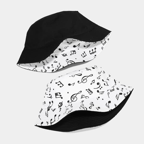 Unisex Zebra Ko Print Reversible Dobbeltsidet Hat Sommer Tra