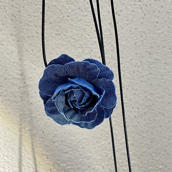 Rose Flower Choker Halskæder til Kvinder Bryllupper, Fester