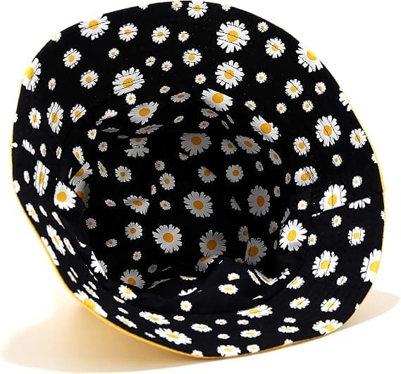 Blomster Reversible Bucket Hat - Sommer Rejse Strand Solhat