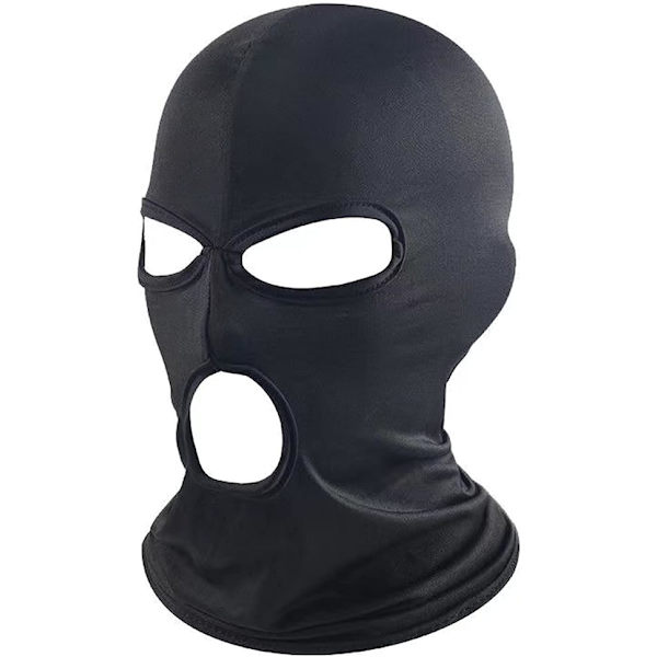 Heldekkende maske med 3 hull, tynn ansiktsmaske for kvinner og menn