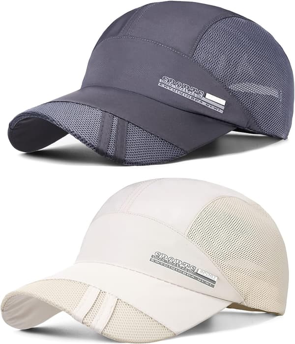2 Basebollkeps Sport Sommar Unisex Visor Skydda UV Solhatt