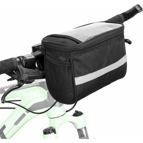 Sadeltasker Cykelstyrbag - vandtæt - køletaske med reflekterende striber