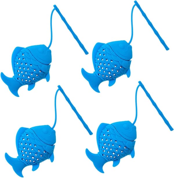 4 stk. Blomstertebrygger Infuser A Den Originale Varmtefilter Tekanne Infuser Silikon Te Sil Silikon Te Infuser Filter, 8*5*3cm