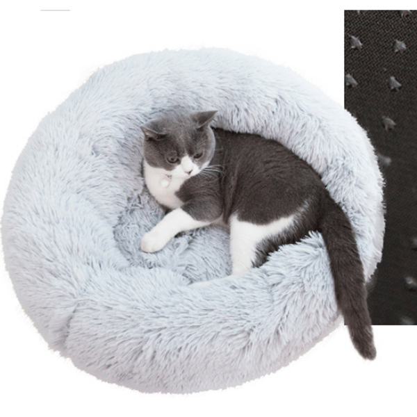 Kattströ rund husdjurs plysch rund strö hundströ husdjursströbädd