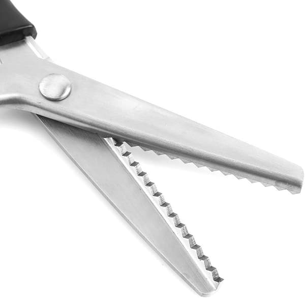 Pinking Shear Rustfritt Stål Stoff Rund/Trekant Kant Saks