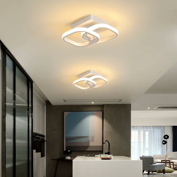 LED-taklampe, moderne taklampe 24W 2520lm, akryl taklampe