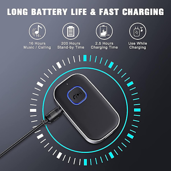 Bil Bluetooth 5.0 Modtager, Bluetooth Musikmodtager