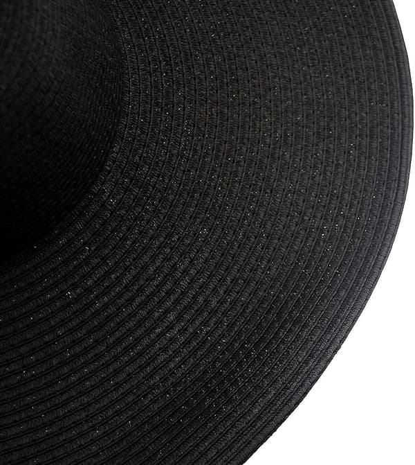 Kvinnors bredbrättad upprullningsbar stor vacker enfärgad floppy hatt