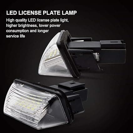 LED-lys for bilskilt, superlys, CanBus, ingen feil, 6000K kald hvit