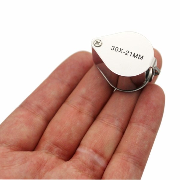 1pc Juvelerare Lupp, 30x-21mm, Fällbar Lupp