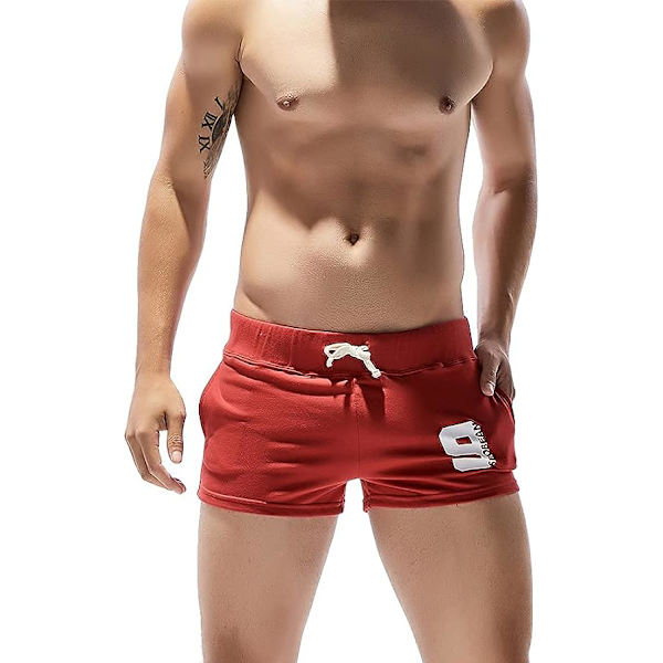 Herr löparshorts 3\" Inseam Bodybuilding Workout Training Shor