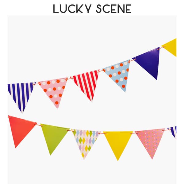 Hengende glitterpapir trekantflagg vimpelbanner for St. Patrick
