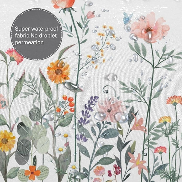Boheme badeforhæng, blomster badeforhæng, farverigt vestligt rose badeforhæng, sommer badeforhæng, moderne badeforhæng