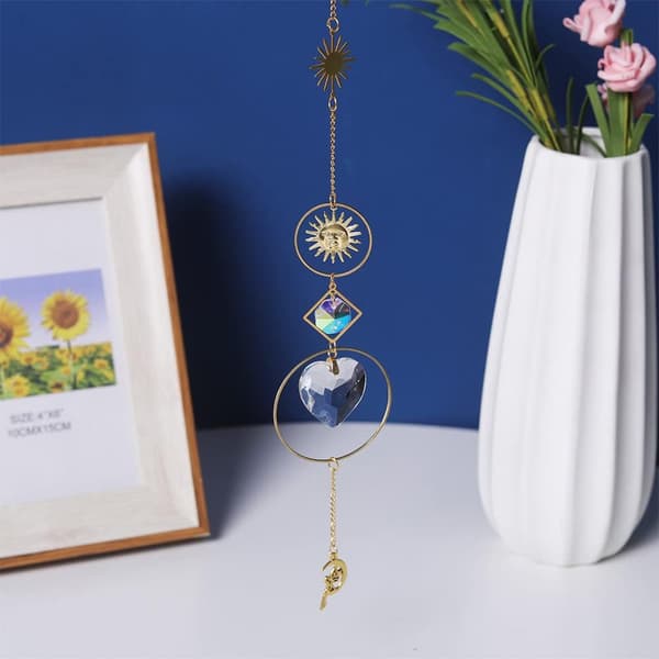 Sol Catcher 5 stk. Krystaller Dekorative Vedhæng Ornament Sol Catcher til Vindue