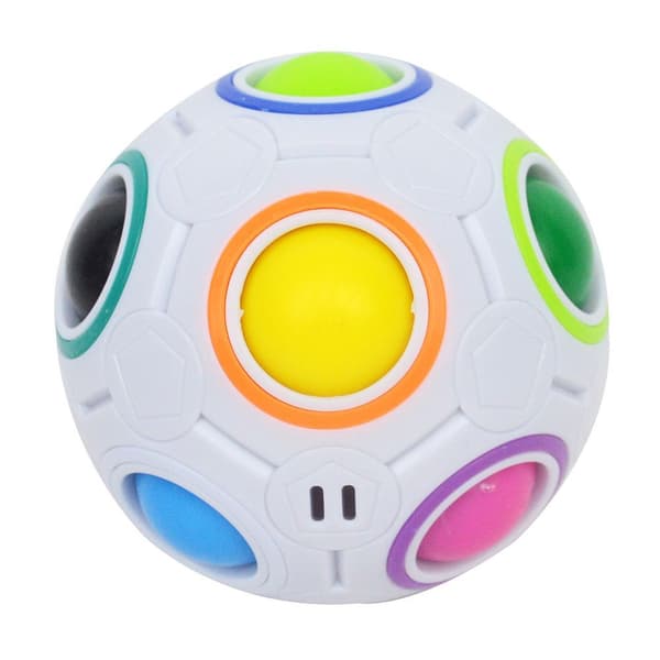 Magisk Regnbuebold Magisk Bold Puslespil Fidget Legetøj Speed Cube Magisk