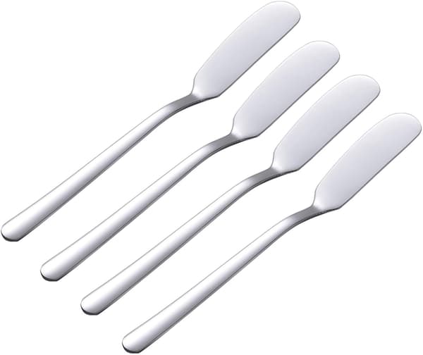 Sæt med 4 smøreknive i rustfrit stål C