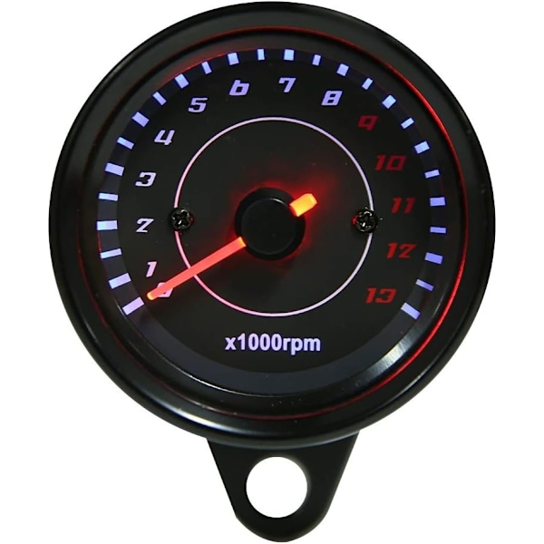 Elektronisk Varvräknare - 12V DC Universal Motorcykel LED Bakgrundsbelysning Mätare
