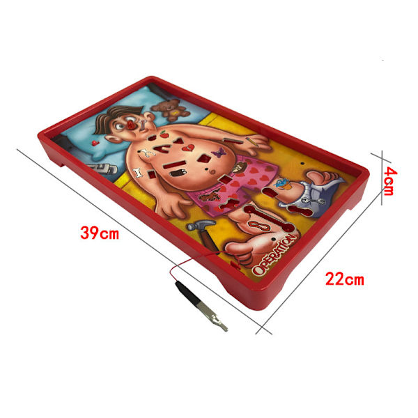 Operationsspel Träningsspel för barn, flickor, pojkar och familj, vänner (rosa)