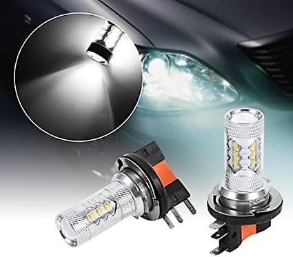 Billamp, hvit 80w H15 LED-pærer Billampelykter Frontlykter