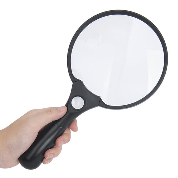 Lighted Reading Magnifier, Magnifying Glass with LED Light, Handh