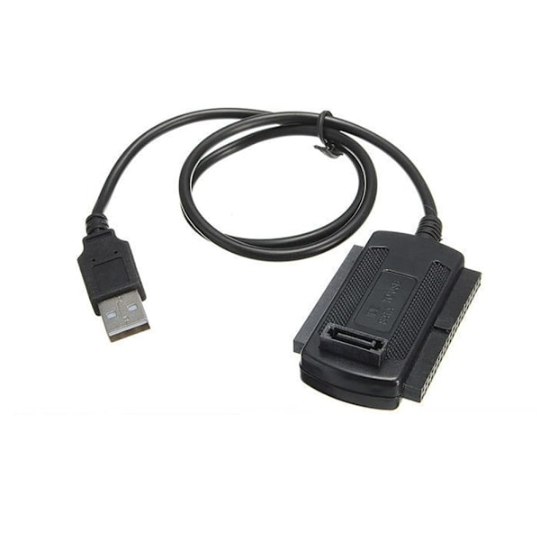 B95S Hårddiskadapter - USB 2.0 till IDE/SATA-omvandlarkabel för 2.5\" & 3.5\" HDD/SSD - Enkel överföring & Backup utan drivrutinsinstallation
