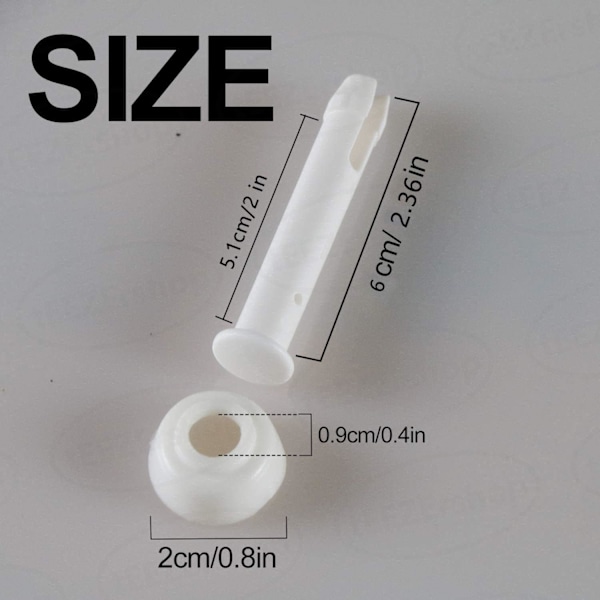 Leddpinner og tetninger (12 stk) for Intex runde metallrammebassenger reservedeler, Intexpool reservedeler (6 cm / 2,36 tommer)