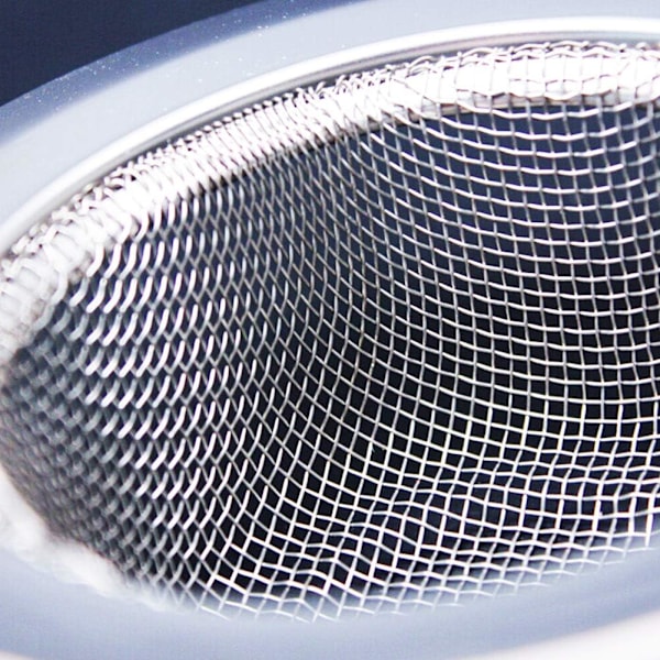 2 stk. silfilter i rustfritt stål, 7,8 cm avløpsfilter, vaskefilter, vaskefilter, kjøkkenvaskefilter
