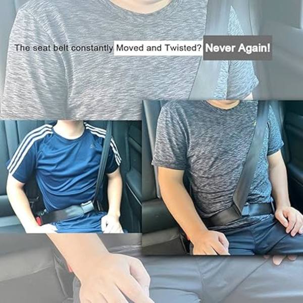 Sædebæltejusterer, Anti-Twist og Slip Bil Skulderrem Positioner Clips