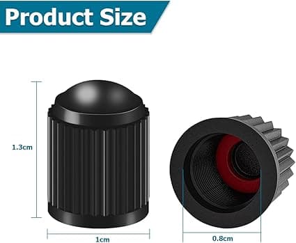 30 stk. plastdekkventilhetter, bilventilhetter, dekkhetter med gummiring