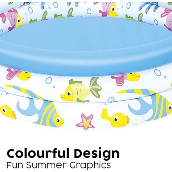 Oppustelig pool diameter 102 cm, højde 25 cm