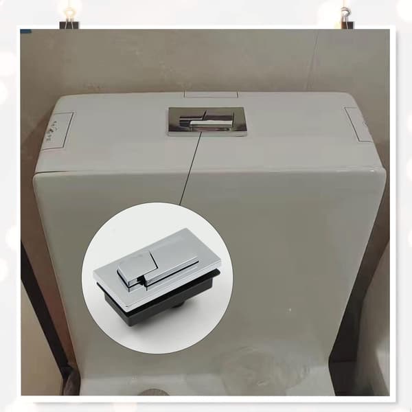 Toalett Tryckknapp Toalett Cistern - 44x82mm Rektangulär Toalett Du