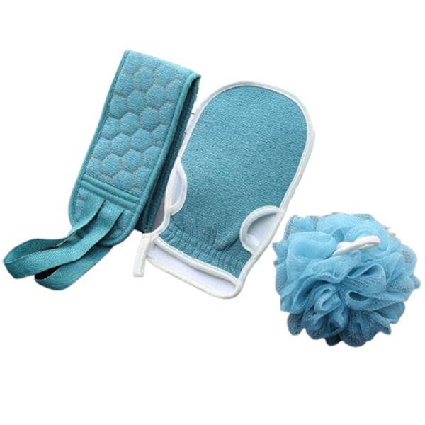 Bleu Bath Body Brush Shower Deep Exfoliating Decontamination Glov