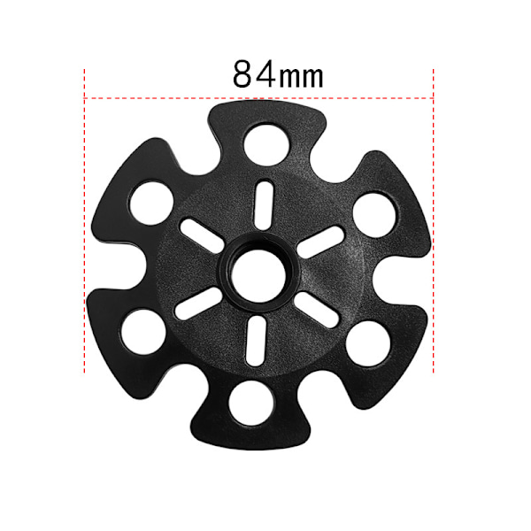5 stk. udskiftnings-sne-drag-vandrestav-spidsbeskyttere sne-ski-mudkurve til vandrestave, sort, 8,4 cm