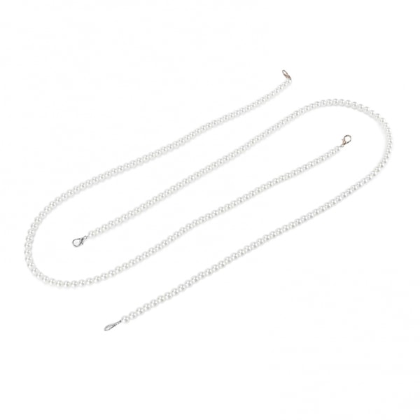 Imitation Pearl Chains Purse Handle Strap Replacement Accessories for Women 1 Meter 20 Pcs