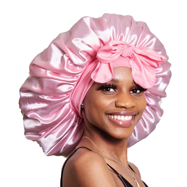 Silke Bonnet Satin Bonnet Hår Bonnet til at sove Sleep Bonnet Ni